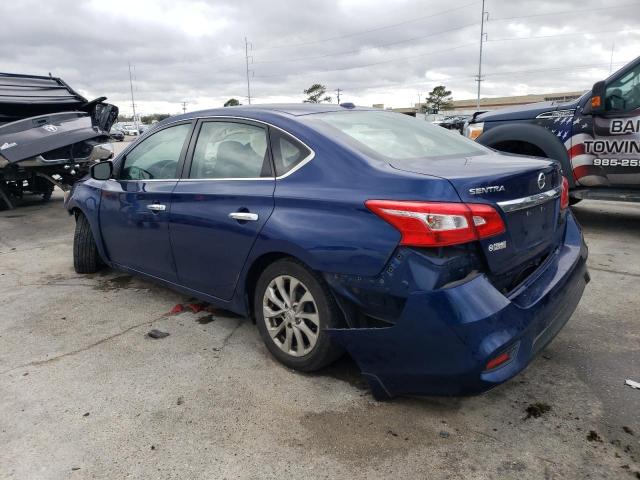 3N1AB7AP2KY214647 - 2019 NISSAN SENTRA S BLUE photo 2