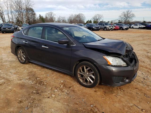 3N1AB7AP4DL704944 - 2013 NISSAN SENTRA S GRAY photo 4