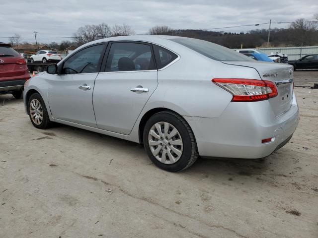 1N4AB7AP3DN900201 - 2013 NISSAN SENTRA S SILVER photo 2