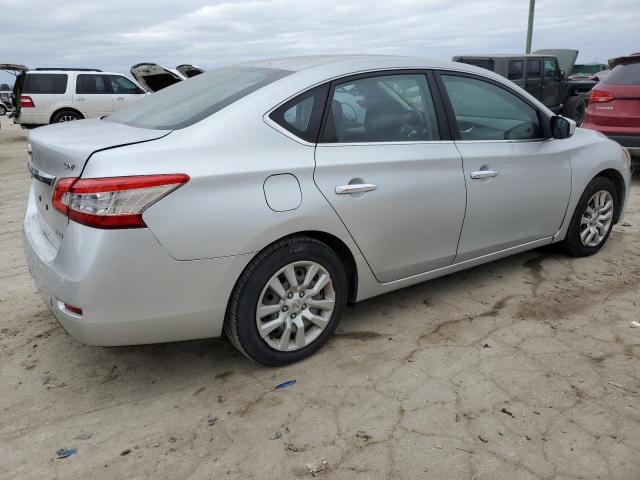 1N4AB7AP3DN900201 - 2013 NISSAN SENTRA S SILVER photo 3