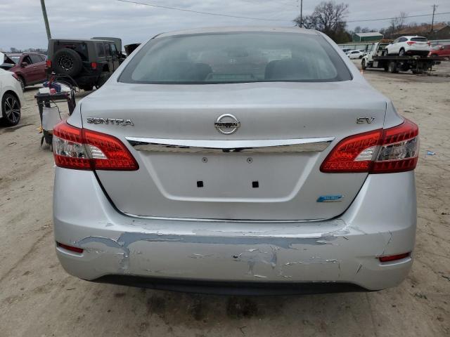 1N4AB7AP3DN900201 - 2013 NISSAN SENTRA S SILVER photo 6