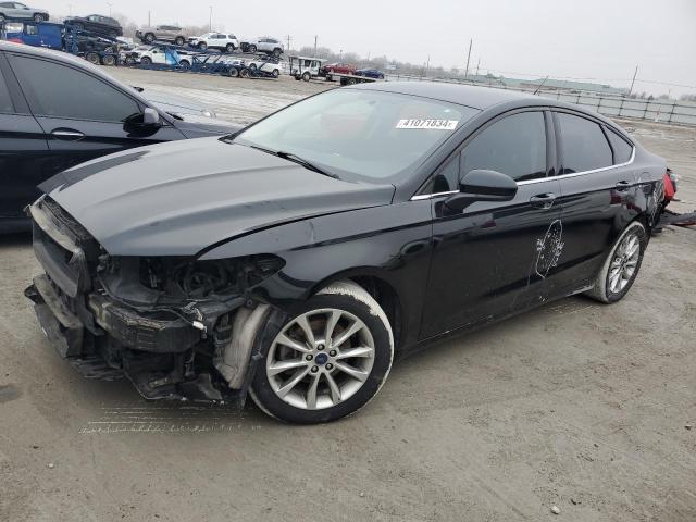 3FA6P0HD4HR104215 - 2017 FORD FUSION SE BLACK photo 1