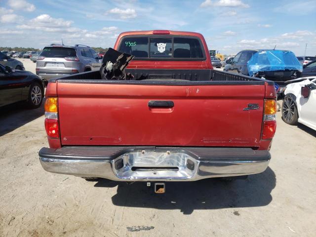 5TESN92NX2Z074777 - 2002 TOYOTA TACOMA XTRACAB PRERUNNER წითელი ფოტო 6
