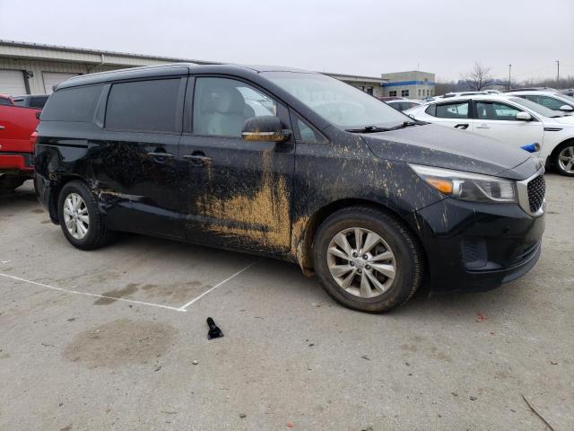 KNDMB5C12F6041121 - 2015 KIA SEDONA LX BLACK photo 4