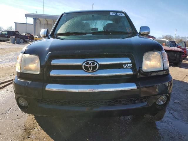 5TBDT44144S461099 - 2004 TOYOTA TUNDRA DOUBLE CAB SR5 BLACK photo 5