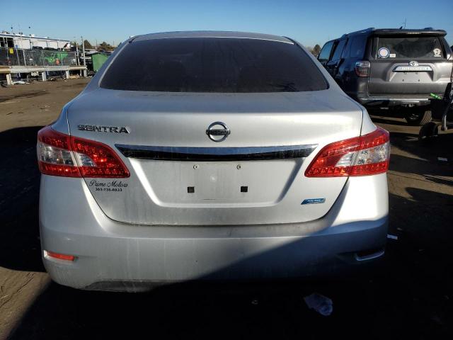 3N1AB7AP3EY205816 - 2014 NISSAN SENTRA S SILVER photo 6