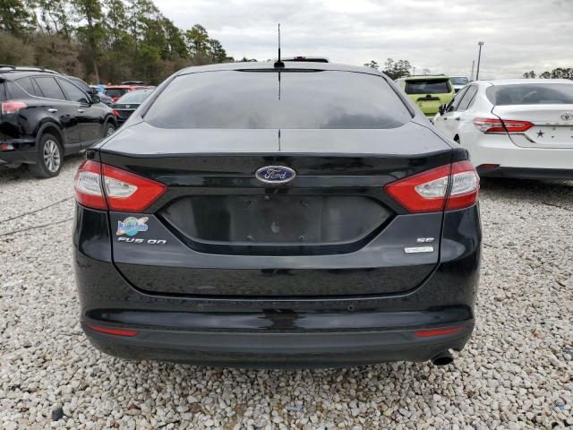 3FA6P0HD5ER211687 - 2014 FORD FUSION SE BLACK photo 6