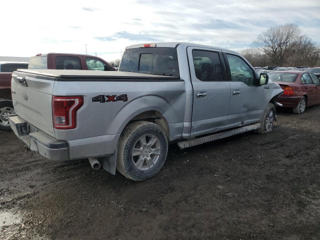 1FTEW1EF0GKF99133 - 2016 FORD F150 SUPERCREW SILVER photo 3