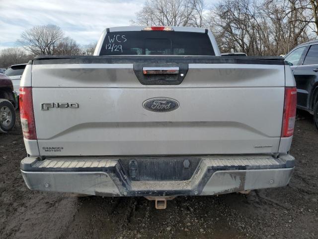 1FTEW1EF0GKF99133 - 2016 FORD F150 SUPERCREW SILVER photo 6