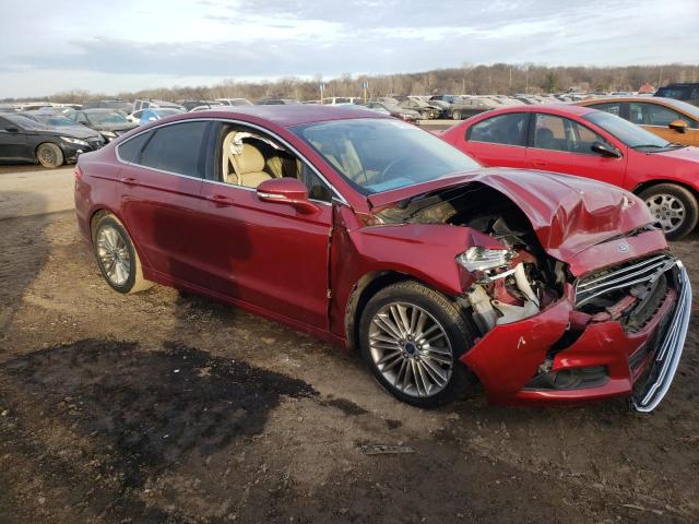 3FA6P0H99ER340026 - 2014 FORD FUSION SE RED photo 4