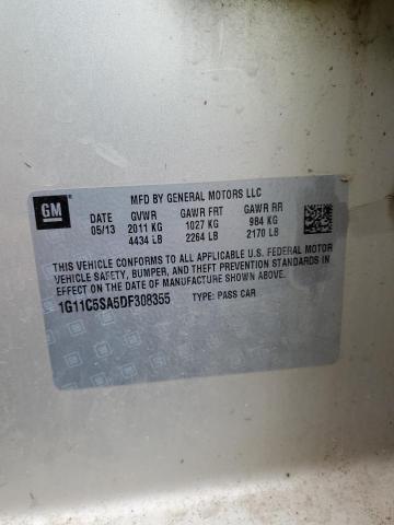 1G11C5SA5DF308355 - 2013 CHEVROLET MALIBU 1LT 金色 照片 12