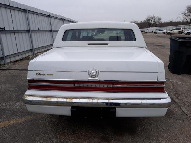 1C3XY56R1LD774849 - 1990 CHRYSLER IMPERIAL WHITE photo 6