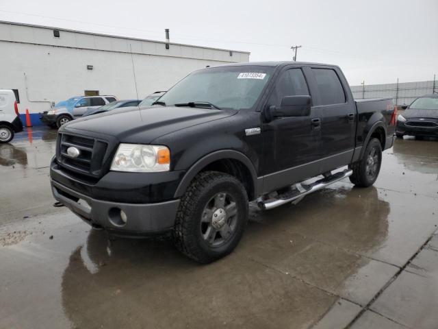 1FTPW14V98FB12636 - 2008 FORD F150 SUPERCREW BLACK photo 1