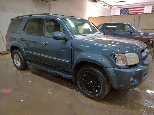 5TDBT48A85S236484 - 2005 TOYOTA SEQUOIA LIMITED BLUE photo 4