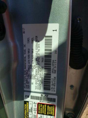 5TFRM5F12JX123266 - 2018 TOYOTA TUNDRA DOUBLE CAB SR/SR5 SILVER photo 12