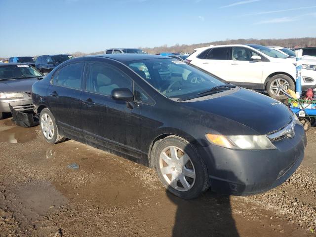 1HGFA15527L123181 - 2007 HONDA CIVIC LX BLACK photo 4