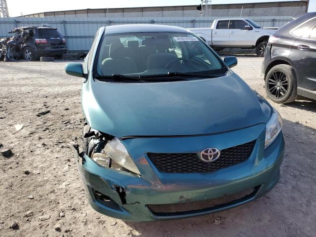2T1BU4EE7AC433783 - 2010 TOYOTA COROLLA BASE TEAL photo 5