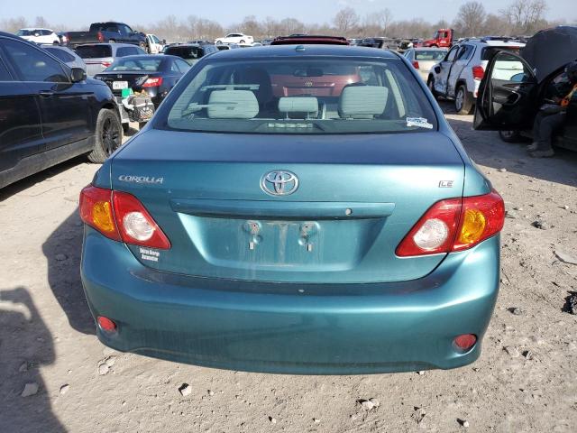 2T1BU4EE7AC433783 - 2010 TOYOTA COROLLA BASE TEAL photo 6
