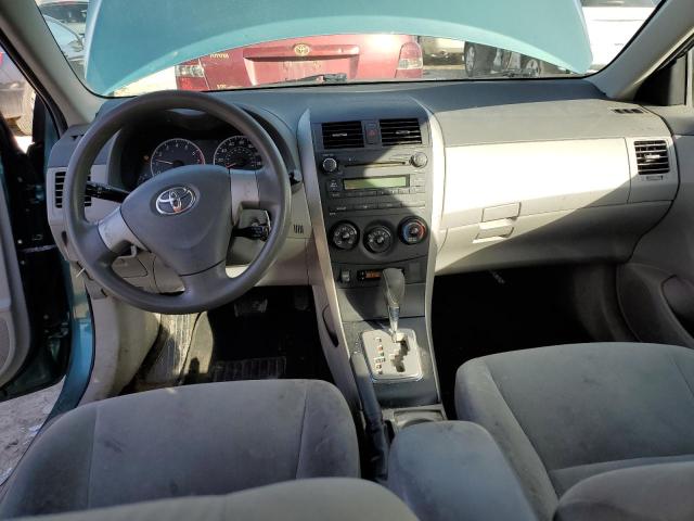 2T1BU4EE7AC433783 - 2010 TOYOTA COROLLA BASE TEAL photo 8