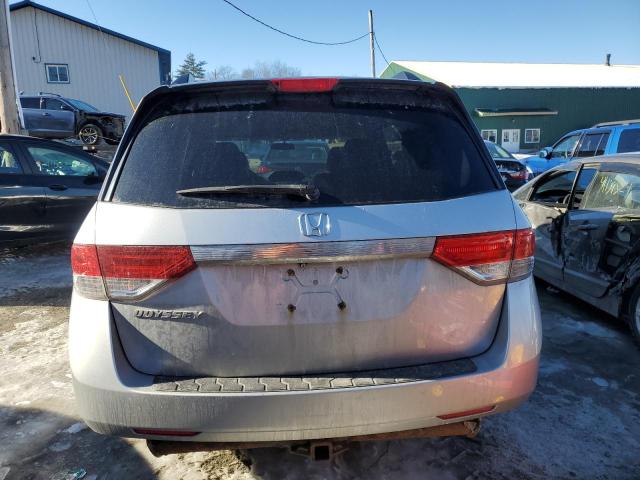 5FNRL5H21EB134266 - 2014 HONDA ODYSSEY LX SILVER photo 6