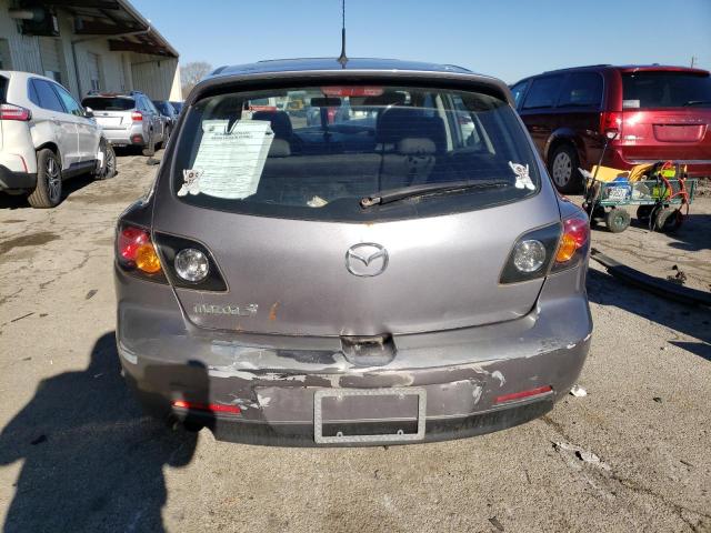 JM1BK143X41175451 - 2004 MAZDA 3 HATCHBACK GRAY photo 6