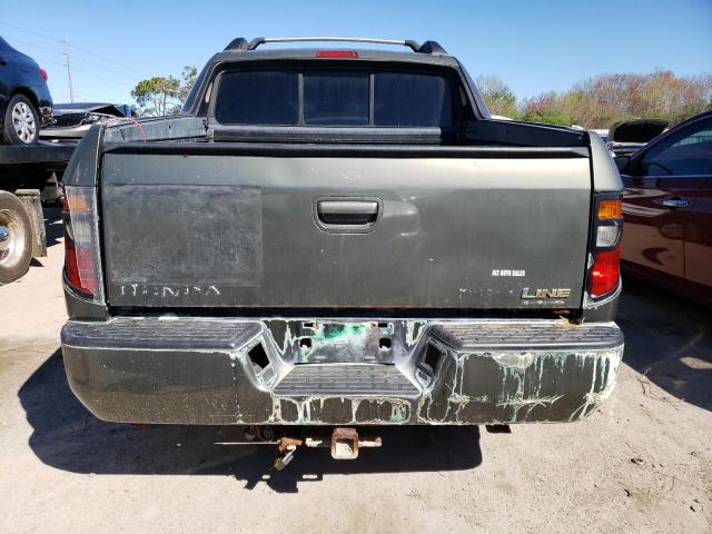 2HJYK165X6H535570 - 2006 HONDA RIDGELINE RTL GREEN photo 6