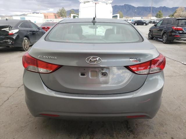 KMHDH4AE4DU529554 - 2013 HYUNDAI ELANTRA GLS GRAY photo 6