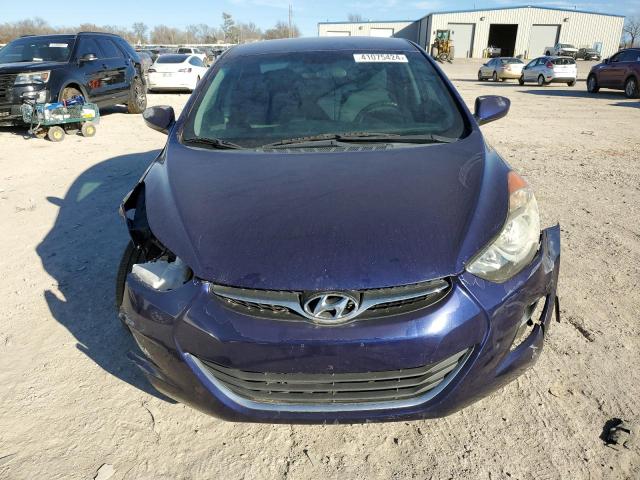 5NPDH4AE7BH032316 - 2011 HYUNDAI ELANTRA GLS BLUE photo 5