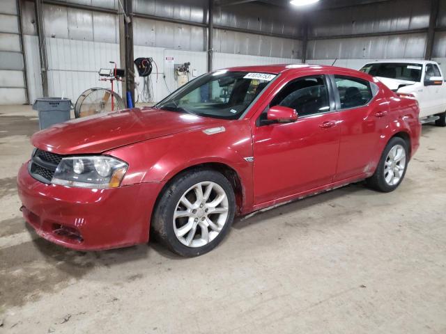 1C3CDZBGXDN594612 - 2013 DODGE AVENGER R/T RED photo 1