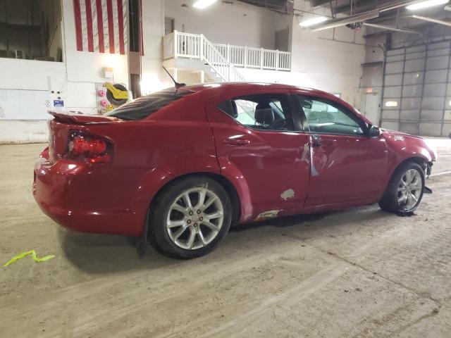 1C3CDZBGXDN594612 - 2013 DODGE AVENGER R/T RED photo 3