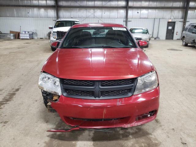 1C3CDZBGXDN594612 - 2013 DODGE AVENGER R/T RED photo 5