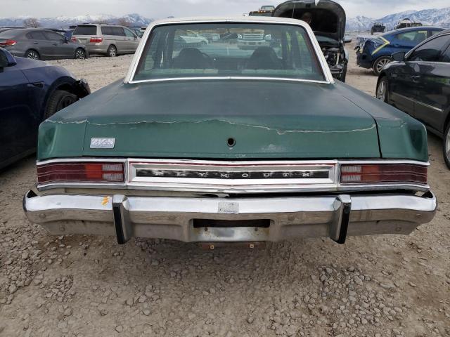 VP41G4R314038 - 1974 PLYMOUTH VALIANT GREEN photo 6