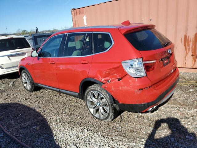 5UXWX9C50H0T09382 - 2017 BMW X3 XDRIVE28I RED photo 2