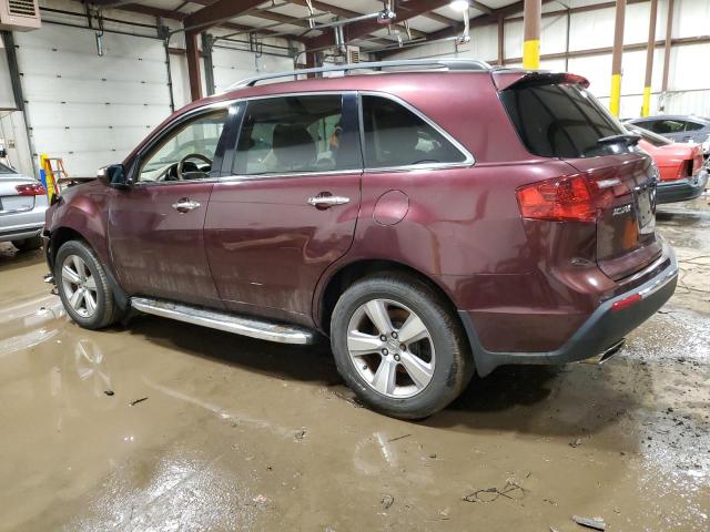 2HNYD2H28CH543681 - 2012 ACURA MDX MAROON photo 2