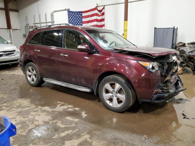 2HNYD2H28CH543681 - 2012 ACURA MDX MAROON photo 4