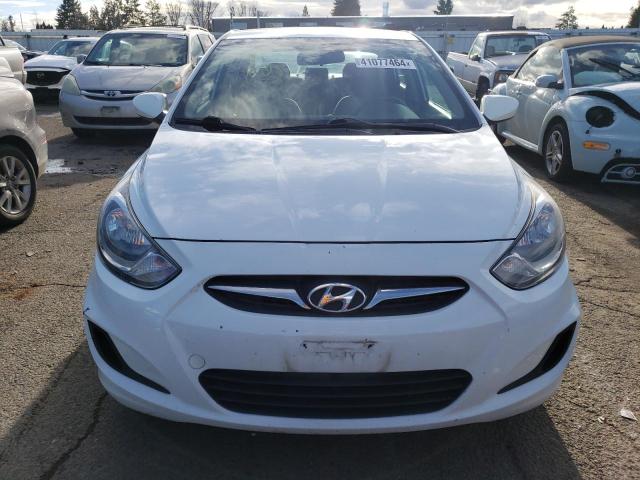 KMHCT4AE0EU620834 - 2014 HYUNDAI ACCENT GLS WHITE photo 5