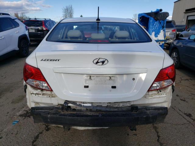 KMHCT4AE0EU620834 - 2014 HYUNDAI ACCENT GLS WHITE photo 6