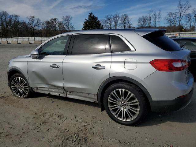 2LMPJ6LR4JBL44729 - 2018 LINCOLN MKX RESERVE SILVER photo 2
