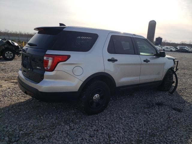 1FM5K8AR4HGE13582 - 2017 FORD EXPLORER POLICE INTERCEPTOR SILVER photo 3
