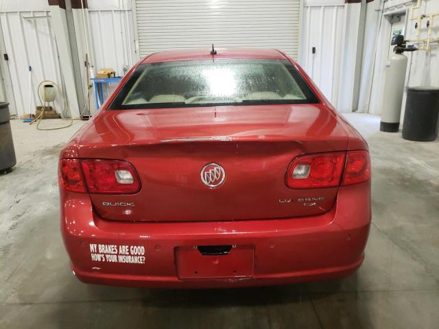 1G4HD57216U232258 - 2006 BUICK LUCERNE CXL RED photo 6