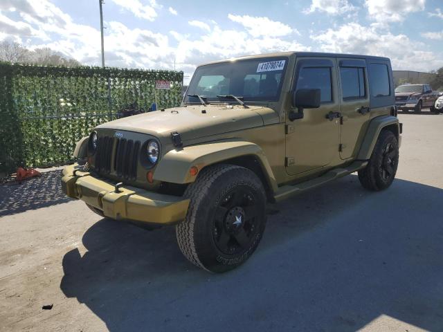 1J4GB59177L123329 - 2007 JEEP WRANGLER J SAHARA GREEN photo 1