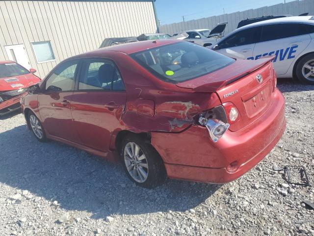 2T1BU4EE9AC447863 - 2010 TOYOTA COROLLA BASE RED photo 2