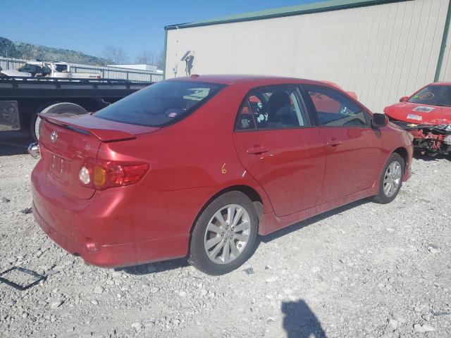 2T1BU4EE9AC447863 - 2010 TOYOTA COROLLA BASE RED photo 3