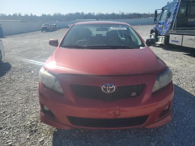 2T1BU4EE9AC447863 - 2010 TOYOTA COROLLA BASE RED photo 5