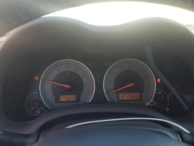 2T1BU4EE9AC447863 - 2010 TOYOTA COROLLA BASE RED photo 9