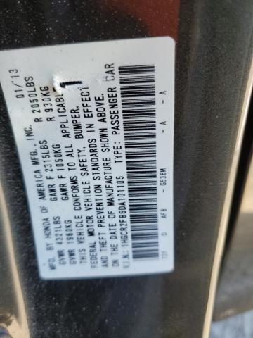 1HGCR2F86DA101105 - 2013 HONDA ACCORD EXL GRAY photo 13