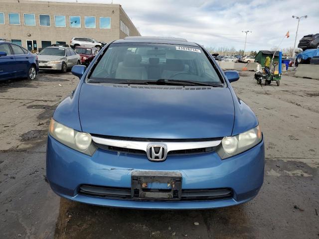 1HGFA16897L104538 - 2007 HONDA CIVIC EX BLUE photo 5