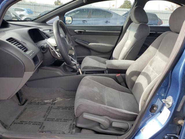 1HGFA16897L104538 - 2007 HONDA CIVIC EX BLUE photo 7