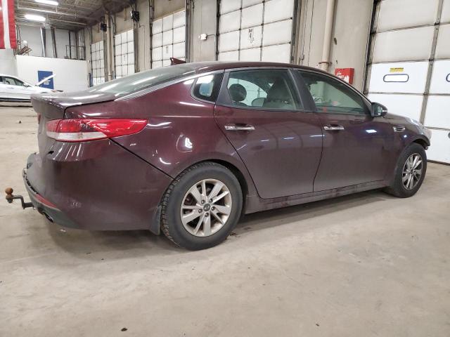 5XXGT4L3XGG026102 - 2016 KIA OPTIMA LX MAROON photo 3