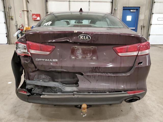 5XXGT4L3XGG026102 - 2016 KIA OPTIMA LX MAROON photo 6